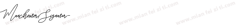 Manchester Signatur字体转换